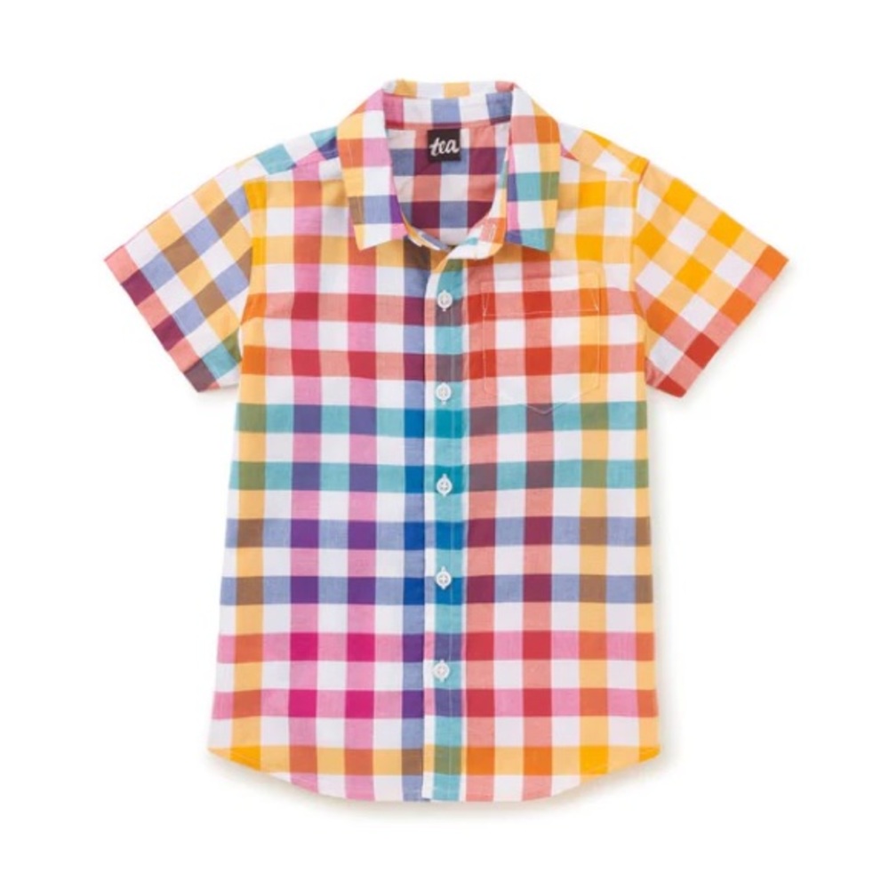 Tea Collection Colorful Checkered Shirt